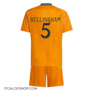 Real Madrid Jude Bellingham #5 Seconda Maglia Bambino 2024-25 Manica Corta (+ Pantaloni corti)